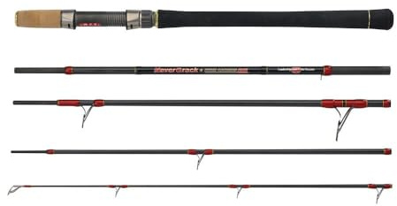 WFT High Carbon Never Crack II Travel, 275cm, Transportmaß 58cm, Verschiedene Wurfgewichte, Reiserute für das Bootsangeln, Jigrute