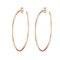 Glanzstücke München Damen-Ohrcreolen Sterling Silber rosévergoldet - Creole 50 mm rose-gold Ohr-Schmuck Rose-Ohrringe