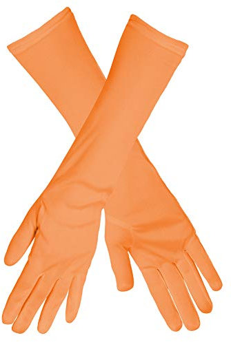 Das Kostümland Handschuhe Angelica - Neon Orange