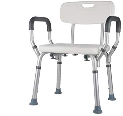 Bad Duschstuhl 6 höhenverstellbar, tragbare Badewanne Lift Chair kann 200 kg tragen, Duschbank Sitz für ältere Menschen Behinderte Schwangere,Gray