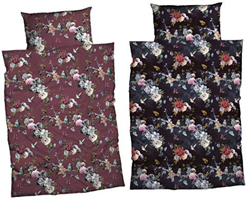 Casatex Bettwäsche BELANA 135x200 cm - (BELANA DUNKELBLAU 135X200)