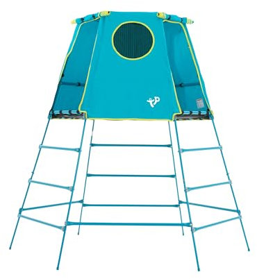 TP Toys Explorer Metal Climbing Frame With Platform and Den Extendable From Low-High Height Ages 18 Months+ Blue