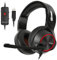 NUBWO N11U Casque de jeu USB avec son surround stéréo 7.1, casque USB avec micro antibruit et lumière RVB, compatible avec PC, console PS4, ordinateur portable – Rouge