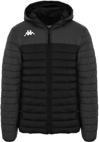 Kappa Lamezio Anorak, Nero/Grigio, M Uomo