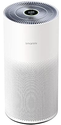 Smartmi Luftreiniger UV True HEPA für Allergiker Haustiere Luftreiniger für Zimmer OLED-Bildschirm & App-Steuerung