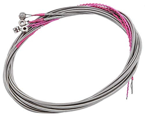 Langlebige und lange Lebensdauer Hochglänzende Saiten, roter Samt, um 4-Saiter-Basssaiten mit hoher Spannung gewickelt, für Bassprofis