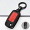 ontto Autoschlüssel Hülle Fernbedienung Cover für VW Golf Polo Passat Tiguan Touran Skoda Fabia Octavia Seat Leon Altea ABS Schlüsselhülle Schlüsselanhänger Schlüssel Schutz Etui Case-Schwarz rot A