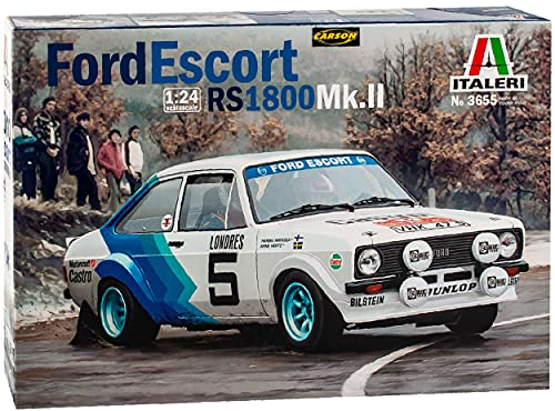 NEW Ford Escort MKII RS1800 Rally Mikkola Hertz 3655 Kit Bausatz 1/24 Italeri Modell Auto