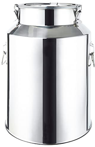 201 Edelstahl Milchkanne - Schwerlast Milchkanne Milchtransportfässer Weinkübel Milcheimer Flasche Wasserkanister Lagerung Von Flüssigkeitsbehältern Silikonversiegelt,6L