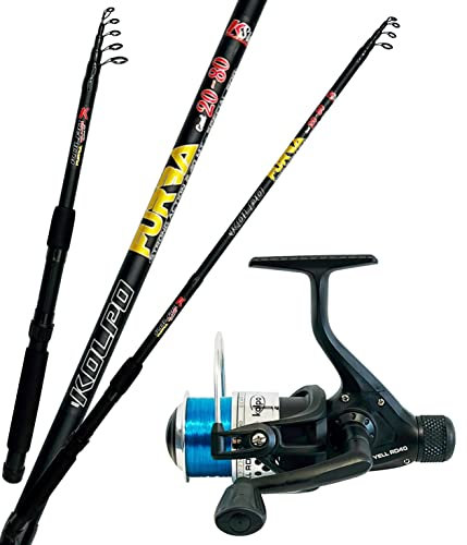 Kit Pesca a Bolognese Canna da pesca 4.20 mt Mulinello da pesca