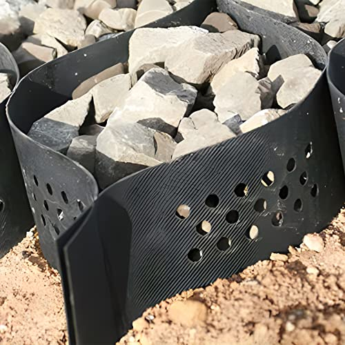 Kiesgitter Kiesmatten Kieswaben Skalierbares Einfahrts-Geogitter 5 cm hoch - Durchlässig Waben-Geo-Zelle, Kies-/Boden-/Schlamm-Stabilisator, Garten/Hof/Landschaftsbau, 2M/ 4M/ 6M/ 8M/ 10M breit