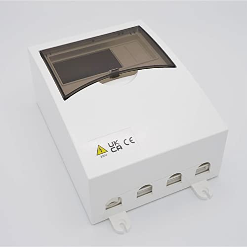 Sicherungskasten leer für 6 Module, Sicherungsbox Wohnwagen, Wohnmobil, Caravan, Verteilerblock Stromverteiler Leitungsschutzschalter