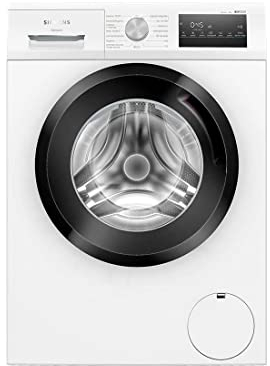Siemens WM12N264ES iQ300, Lavadora de Carga Frontal, Libre Instalación, 8 kg, 1.200 rpm, Motor Eficiente iQdrive, Función Pausa+Carga, Diseño Antivibración, Blanco, C