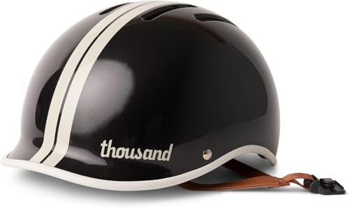 Casque de vélo Adulte Thousand Heritage – Casque Unisexe ventilé avec système antivol PopLock – Idéal pour Le vélo ou Le Skateboard, pour Hommes et Femmes – Heritage 2.0 Phantom Black, Taille S