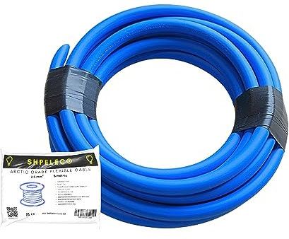 SHPELEC® Cable flexible azul de grado ártico, 3183A, 1,5 mm² y 2,5 mm², cable eléctrico resistente para entornos hostiles (1,5 mm, 10 m)