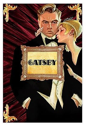 EMIGOS Filmposter The Great Gatsby, Leinwand-Poster, Schlafzimmer, Dekoration, Sport, Landschaft, Büro, Raumdekoration, Geschenk, ungerahmt, 20 x 30 cm