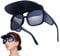 Anulely Sun Visor Sunglasses for Women - Cycling Sunglasses, Hat Brim, Cycling Glasses - Comfortable and Removable Cycling Glasses, Stable and Fun Sunglasses for Summer, c1 sand black gray film, 1