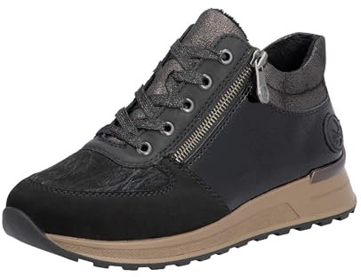 Rieker N1407, Stivali Donna, Nero, 40 EU