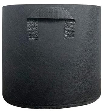 König Design 10x 10L Pflanzsack aus Vlies Stoff - 10er Set 10L Pflanztaschen aus 300 g/m² Filz & Vliesstoff - Pflanzgefäß Pflanzbeutel für Balkon Terrasse Gewächshaus & Garten