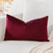 Artscope Samt Kissenbezug Kissenhülle Dekorative Dekokissen Sofakissen Lendenkissen Wurfkissenbezug Sofa Schlafzimmer 40x60cm Rotwein