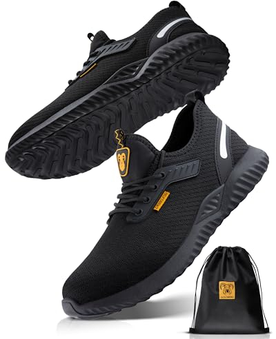 Goldberg Arbeitsschuhe Herren Damen MIT Beutel Sicherheitsschuhe (9155, EU Schuhgrößensystem, Erwachsene, Numerisch, M, 46)