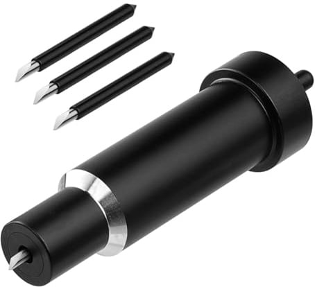 Giftgorde 3 x Deep Point Cut Blades + Gehäuse Funktionen für Maker4/3/Maker/Explore 4/3/ Air 2/ Air/One, Schwarz, zum Schneiden dicker Materialien-Handwerksschaum/Spanplatte/Leder/Magnet/Vellum