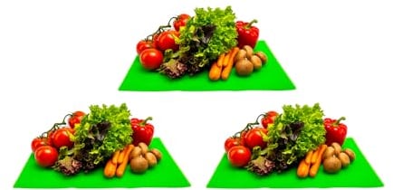 Avilia Set da 3 Tappetini Antimuffa Frigorifero 50x30cm, Anticondensa e Salvafreschezza - Tappeto Frigo Lavabile, in Poliuretano Traspirante, Adattabile e Riutilizzabile