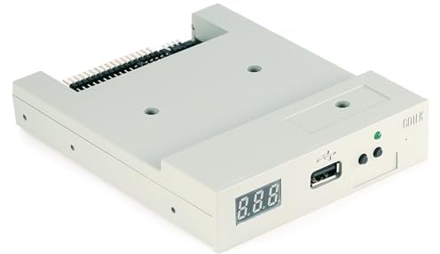 Gotek Floppy Emulator SFR1M44-U100, 3,5 Floppy Diskettenlaufwerk-Emulator, USB Diskettenlaufwerk Floppy Emulator, 1,44 MB SSD Floppy Emulator, Grau