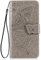 WBWONE para Vivo V40 SE 5G Funda, Flip Mariposas Carcasa Magnética con Soporte y Cartera para Tarjetas, Premium PU/TPU Cuero Case Cover Billetera. Gris