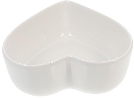 Mikinona Ciotola Ceramica di Cuore per Frutta Insalata Ciotola Portafrutta Porcellana per Servire Cibo Scodella per Snack Dessert Design Elegante Versatile