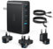 100W USB C Travel Charger, 4-Ports Foldable Travel Adapter Plug Converter with UK/EU/AU Plugs,Fast Charging for Macbook Pro/Air,for iPad Pro/iPhone 16/15 Pro Max, for Galaxy S24 S23, Black