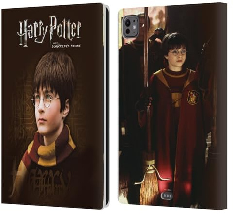 Head Case Designs Offizielle Harry Potter Schaal Sorcerer's Stone II Leder-Wallet-Hülle Kompatibel mit Apple iPad Pro 11 M4/M5 2024/2025