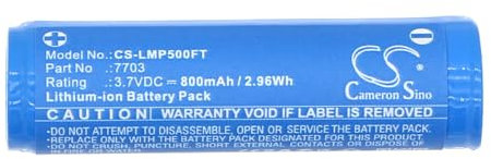 Cameron Sino Ersatz Akku für Ledlenser Torche P5R, Torche P5R.2 PN:Ledlenser 7703 800mAh / 2.96Wh