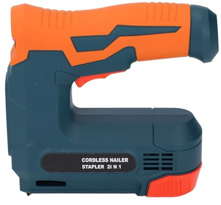 Electric Staple Gun Battery Powered, Cordless Nail Gun with USB Charging, Portable Brad Nailer Kit Electric Stapler for Upholstery DIY Wood Carpentry Woodworking Home