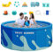Piscina pieghevole, piscina pieghevole per uso domestico | Piscina familiare pieghevole portatile con guscio rigido | Piscina portatile per esterni, interni, cortile, giardino, balcone, spiaggia