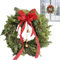 Türkranz Weihnachten 30cm, Türkranz Weihnachten Außen, Weihnachtsdeko Haustür, Weihnachtskranz,Echter Kiefernkranz Für Die Haustür | Outdoor-Weihnachtskranz Für Haustür, Heimdekoration