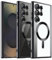 AFENGBOX für Samsung Galaxy S25 Ultra 5G Hülle,Samsung S25 Ultra Magnetisch Handyhülle mit Kameraschutz,[Nie Vergilbung] Ultra Dünn Matt Clear Case Cover für Samsung S 25 Ultra,Clear Schwarz