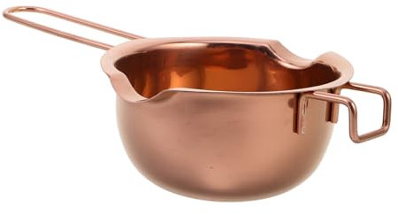 CIYODO Melting Bowl Butter Stainless Steel Chocolate Melting Pot Home Melting Chocolate Pot Stainless Steel Melting Pots Household Melting Chocolate Pot Melting Chocolate Pots Rose Gold