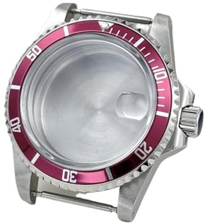 Lasitech 1PC NH35 39,5mm Vintage Fall Dome Acryl Cyclops 120 Klicken Lünette GMT/SUB Aluminium for NH34/NH35/NH36 Bewegung Uhr Teile