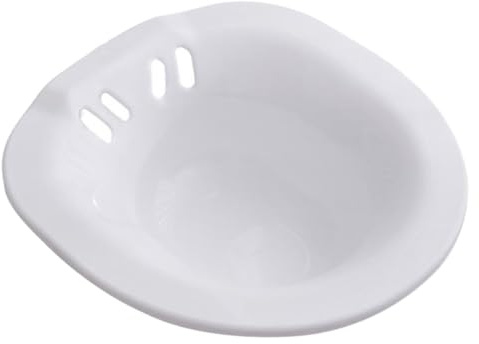 SOLUSTRE Sitzbad Für Wc Aus Kunststoff Waschbecken Für Wochenbettpflege Zusammenklappbar Passt Meisten Toiletten Ergonomische Form Für Bequemes Sitzen