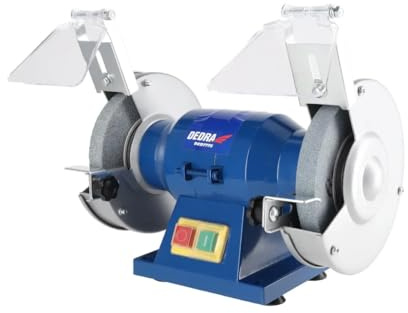 Touret à Meuler – Puissance 150W – Meules 125mm – Idéal pour Affûtage de Couteaux, Ciseaux et Burins – Stable, Robuste avec Carter Métallique et Protections Étincelles