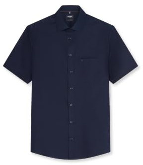 OLYMP Herren Hemd Kurzarm Regulär 124912 | Hemd, keine Manschette, Modern Fit, 100%Baumwolle