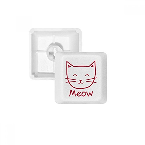 Katze Meow Einfach Schützen Animal PBT Tastenkappen für Mechanische Tastatur weiß OEM-Nr. Markieren Print Mehrfarbig Mehrfarbig R2