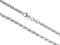 AKA Gioielli® - Damen Herren Kette 925 Sterling Silber Rhodiniert - 3mm Kordelkette - 45 cm lang