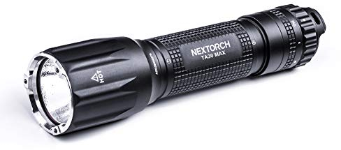 NEXTORCH TA30 MAX Tactical LED Taschenlampe, 2100 Lumen, Kopf mit Nano- Keramik Glasbrecher