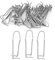 Atyhao 30 pièces Clip Fil Support d'usine Pince à Ressort en Acier Inoxydable Fixation pour Serre de Jardin(Φ16mm)