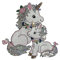 Ruluti Cartoon Glittery Unicorn Pattern Patch Sequin Patches Sew on Patches for Clothing Applique on Clothes Stickers