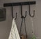 IB Laursen Hakenleiste Garderobe 3 Haken schwarz Eisen Antik Vintage Landhaus Nordic Skandinavisch