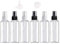 Usmlicer 6 PCS *50ml Bote Spray Botella de Aerosol Vacío Plástico Transparente Niebla Fina Atomizador de Viaje Conjunto de Botellas