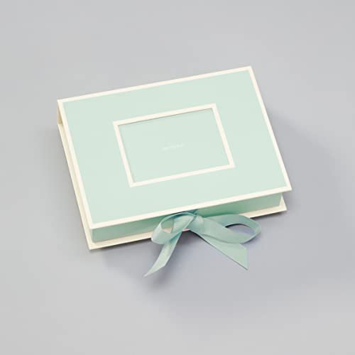 Semikolon 364073 Kleine Fotobox mit Einschubfenster - 20,7 x 15,3 x 4,7 cm - für 13 x 18 cm Fotos - moss pastell-grün